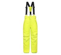 Mountain Warehouse Pantalon de Ski Enfants Falcon Extreme - Coutures soudées, Imperméable, Guêtres Pare-Neige, Poches sécurisées - pour Le Ski et Les Vacances, Hiver Vert Citron 5-6 Ans
