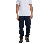 Mountain Warehouse Pantalon Hommes Trek II - Long - Poids léger, Toutes Saisons, Facile à empaqueter, séchage Rapide, Extensible - pour Marcher et Camper Bleu Foncé 52W