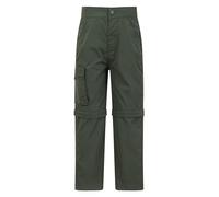 Mountain Warehouse Pantalon Zip-Off pour Enfants Active - Pantalon léger, séchage Rapide, Style décontracté, Poches, Facile d'entretien -pour Le Camping, Les Voyages Kaki 7-8 Ans