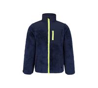 Mountain Warehouse Polaire recyclée Confortable pour Enfant - Sweat-Shirt décontracté Chaud, léger - avec Poches Avant - Idéal pour Le Camping et l'extérieur Bleu Marine 11-12 Ans