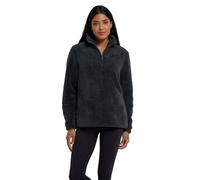 Mountain Warehouse Polaire Teddy pour Femme - Sweat-Shirt Chaud et Confortable, Haut à Demi zippé, Pull léger, Anti-Peluches - Idéal pour l'extérieur, Le Sport, l'hiver Kaki 36