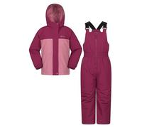 Mountain Warehouse Polar Zone Ensemble veste et salopette de neige pour enfant - Chaud, rose, 9-10 ans
