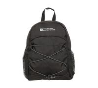 Mountain Warehouse Sac à dos 6 litres Walklet - Détails réfléchissants, poches pour bouteilles, corde sandow, bretelles - Idéal pour le plein air, les pique-niques Noir Taille unique