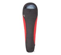 Mountain Warehouse Sac de Couchage Extreme Duvet léger - Sac de Camping Momie, Capuche, Zip Double Sens, Cordons de Serrage Multiples - pour Les Voyages avec Sac à Dos Rouge Taille Unique