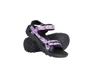 Mountain Warehouse Sandales Chypre pour femme - Chaussures respirantes pour femme avec doublure en néoprène - Plage d'été, marche, randonnée et plein air, violet, 40 EU