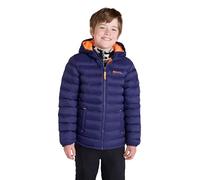 Mountain Warehouse Seasons Manteau Imperméable pour Fille Et Garçon - Doudoune Rembourrée Et Légère À Capuche pour Enfant, Veste d'hiver Matelassée pour Garçon Et Fille Bleu Marine 3-4 Ans