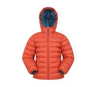Mountain Warehouse Seasons Manteau Imperméable pour Fille Et Garçon - Doudoune Rembourrée Et Légère À Capuche pour Enfant, Veste d'hiver Matelassée pour Garçon Et Fille Orange 13 Ans