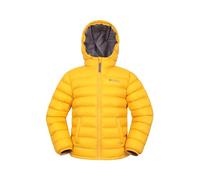 Mountain Warehouse Seasons Manteau Imperméable pour Fille Et Garçon - Doudoune Rembourrée Et Légère À Capuche pour Enfant, Veste d'hiver Matelassée pour Garçon Et Fille Jaune 9-10 Ans