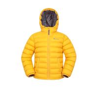 Mountain Warehouse Seasons Manteau Imperméable pour Fille Et Garçon - Doudoune Rembourrée Et Légère À Capuche pour Enfant, Veste d'hiver Matelassée pour Garçon Et Fille Jaune Moutarde 13 Ans