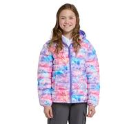 Mountain Warehouse Seasons Manteau Imperméable pour Fille Et Garçon - Doudoune Rembourrée Et Légère À Capuche pour Enfant, Veste d'hiver Matelassée pour Garçon Et Fille Rose Vif 11-12 Ans