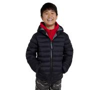 Mountain Warehouse Seasons Manteau Imperméable pour Fille Et Garçon - Doudoune Rembourrée Et Légère À Capuche pour Enfant, Veste d'hiver Matelassée pour Garçon Et Fille Noir 5-6 Ans