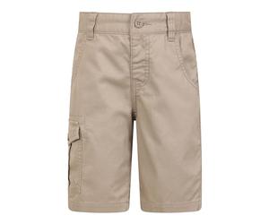 Mountain Warehouse Short Cargo pour Enfants imprimé - 100% Coton, léger, Respirant, Fibres Naturelles, Entretien Facile - Camping, randonnée Beige 7-8 Ans