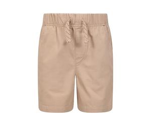 Mountain Warehouse Short Enfants Waterfall - 100% Coton, léger et Respirant, élastique à la Taille -pour Les Sports, Marche, Voyage Beige 11-12 Ans
