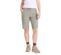 Mountain Warehouse Short Explorer pour Femme - Pantacourt avec des Poches zippées, Cordon de Serrage, léger - Idéal pour Le Plein air, Les randonnées et l'hiver Kaki 48