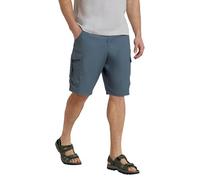 Mountain Warehouse Short Hommes Lakeside - 100% Coton de sergé, Short d’été Durable, 6 Poches - pour Marcher, Courir, randonnée & Camping Bleu 48W