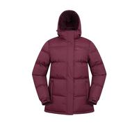 Mountain Warehouse Snow Doudoune synthétique pour Femme - Manteau Chaud, zippé, résistant à l'eau, Isolation en Microfibre - Idéal pour l'automne, l'hiver, l'extérieur Bordeaux 46