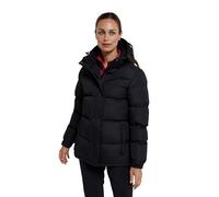Mountain Warehouse Snow Doudoune synthétique pour Femme - Manteau Chaud, zippé, résistant à l'eau, Isolation en Microfibre - Idéal pour l'automne, l'hiver, l'extérieur Noir 40