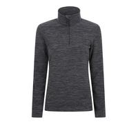 Mountain Warehouse Snowdon Haut en Molleton pour Femmes - Pullover Chaud, Pull léger, Tee-Shirt Respirant, séchage Rapide - pour Marcher, l'hiver, Voyager Noir 44