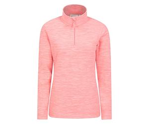 Mountain Warehouse Snowdon Haut en Molleton pour Femmes - Pullover Chaud, Pull léger, Tee-Shirt Respirant, séchage Rapide - pour Marcher, l'hiver, Voyager Corail 42