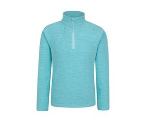 Mountain Warehouse Snowdonia Polaire demi-zippée pour enfant, turquoise, 3-4 Years