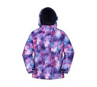 Mountain Warehouse Snowdrop Veste de ski pour enfant - Imperméable - Jupe pare-neige intégrée - Capuche amovible - Pour snowboard, sports d'hiver, Violet foncé., 13 ans