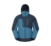 Mountain Warehouse Supernova Veste de Ski en matière recyclée pour Homme - Manteau Chaud, Respirant, imperméable et rembourré, testé thermiquement -30 °C Bleu XS