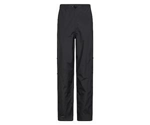 Mountain Warehouse Surpantalon imperméable Extreme Downpour Hommes- Pantalon de Pluie imperméable, Respirant, Anti-déchirure, Doublure Maille Noir M