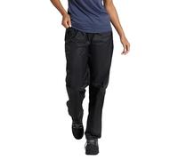 Mountain Warehouse Surpantalon Pakka pour Femmes - Imperméable, Respirant, Sac de Rangement, Ouvertures Scratch aux Chevilles - Voyage, Temps Humide Noir 40