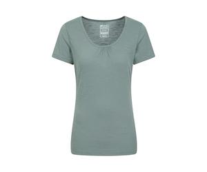Mountain Warehouse T-Shirt Agra léger et Respirant pour Femme - Séchage Rapide, évacuation de la Transpiration - pour Sports d'extérieur et randonnée Kaki 42