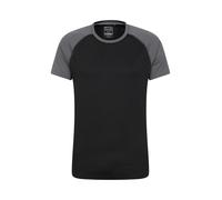 Mountain Warehouse T-Shirt Endurance pour Homme - Haut Respirant idéal pour Automne Hiver, Protection UPF 30 - Léger, Confortable et à séchage Rapide - Gym, Voyages, randonnée Noir S