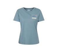 Mountain Warehouse T-shirt imprimé Explore The Mountains pour femme, bleu, 42