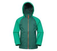 Mountain Warehouse Torrent Veste de pluie imperméable pour enfant - Manteau à capuche léger, respirant, coupe-vent étanche fille et garçon - Voyage, temps pluvieux Kaki 13 ANS