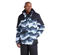 Mountain Warehouse Veste de Ski Dusk pour Hommes - Imperméable, Doublure Polaire et isolée, Jupe Pare-Neige intégrée, Capuche et Poignets réglables -pour Le Ski en Hiver