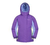 Mountain Warehouse Veste de Ski Honey Enfants - Résistante à la Neige, Poignets réglables, Doublure Polaire, Jupe Pare-Neige intégrée -Parfaite pour Tenir Chaud en Hiver Violet 5-6 Ans