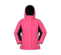 Mountain Warehouse Veste de Ski Honey Enfants - Résistante à la Neige, Poignets réglables, Doublure Polaire, Jupe Pare-Neige intégrée -Parfaite pour Tenir Chaud en Hiver Rose Clair 11-12 Ans