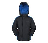 Mountain Warehouse Veste de Ski Raptor Enfants - Manteau Résistant à la Neige, Doublure Polaire, Jupe Pare-Neige Intégrée - Parfaite pour l'hiver Noir 13 Ans