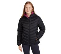Mountain Warehouse Veste d'hiver rembourrée Seasons Femme - Résistante à l'eau, Chaude, Poches Avant, Poignets élastiques et Capuche réglable - Idéale par Temps Froid Noir 42