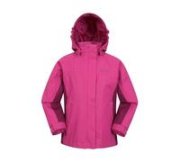 Mountain Warehouse Veste Enfants Shelly II - Manteau imperméable, Coutures étanches, Poignets Ajustables, Poches - pour garçons et Filles - Randonnée, Camping, Marche Rouge Cerise 9-10 Ans