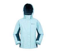 Mountain Warehouse Veste Enfants Shelly II - Manteau imperméable, Coutures étanches, Poignets Ajustables, Poches - pour garçons et Filles - Randonnée, Camping, Marche Turquoise 5-6 Ans