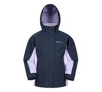 Mountain Warehouse Veste enfants Shelly II - Manteau imperméable, coutures étanches, poignets ajustables, poches - Pour garçons et filles - Randonnée, camping, marche Bleu marine 5-6 ANS