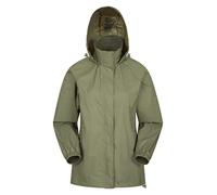 Mountain Warehouse Veste Pakka pour Femmes - Imperméable, Veste décontractée Pliable, Respirante, légère, Manteau Confortable pour Femmes - pour Les Voyages, la Marche Kaki 40