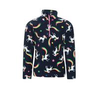 Mountain Warehouse Veste Polaire Enfants Endeavour - Media Cremallera, Micropolaire légère, Anti-Boulochage, séchage Rapide - pour Filles et garçons - pour l'hiver Bleu 9-10 Ans