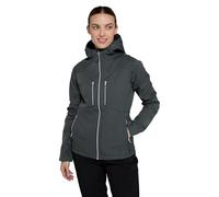 Mountain Warehouse Veste Softshell Helsinki recy pour Femme - Manteau décontracté résistant à l'eau, Entretien Facile - Idéal pour la Marche et Les randonnées Kaki 42
