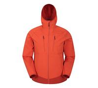 Mountain Warehouse Veste Softshell légère Ambit - pour Homme - Veste de Pluie légère et imperméable - Idéal pour Marche, Plein air, randonnée et Trekking Orange XS