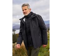 Mountain Warehouse - "Zenith Extreme III" Veste matelassée 3 en 1 pour homme MW2020 (XXS) (Noir pitch)