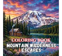 Mountain Wilderness Escapes: A Scenic Coloring Book Featuring Majestic Mountains, Alpine Lakes, Waterfalls, Forest Trails, Wildlife, Fire Lookouts, and Remote Wilderness Adventures