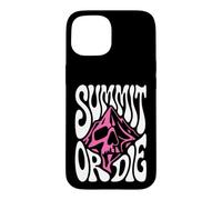 Mountaineering Summit Or Die Peak Bagger Skull Climbing Coque pour iPhone 15