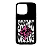 Mountaineering Summit Or Die Peak Bagger Skull Climbing Coque pour iPhone 15 Pro Max
