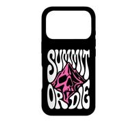 Mountaineering Summit Or Die Peak Bagger Skull Climbing Coque pour iPhone 17 Pro