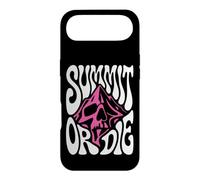 Mountaineering Summit Or Die Peak Bagger Skull Climbing Coque pour iPhone Air